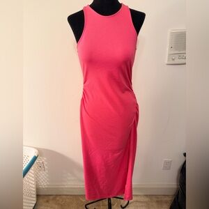 A New Day Bold Pink Midi Dress